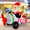 GOOSH 8.2FT Animated Santa Airplane Inflatable with Rotating Propeller and LED Lights